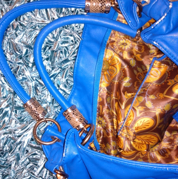 Blue messenger bag - Picture 3 of 4